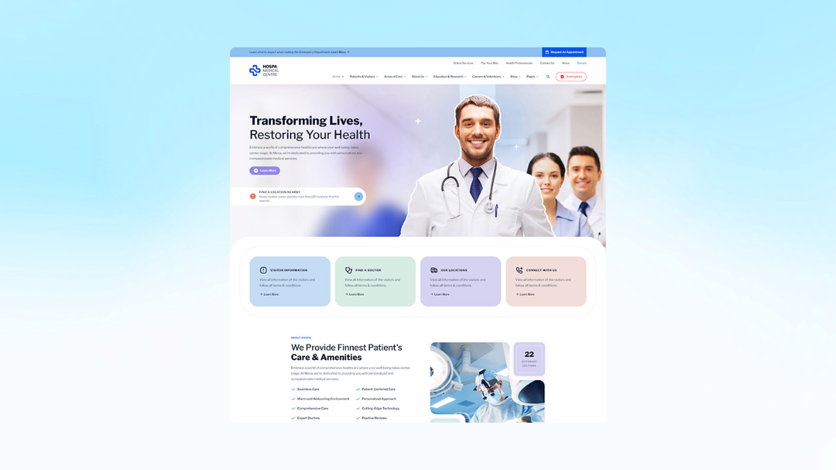 The Hospital Website